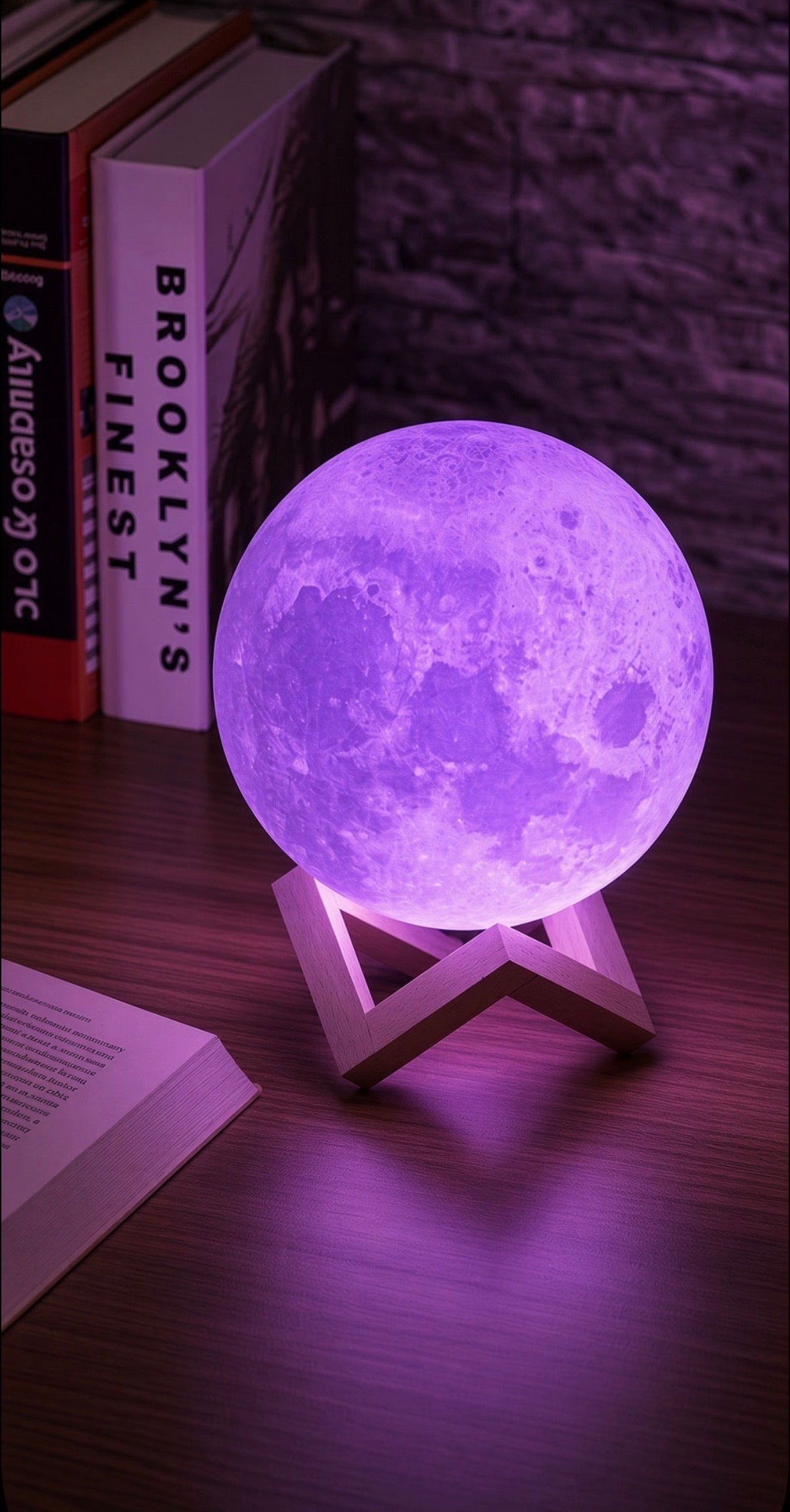 Moonlit desk