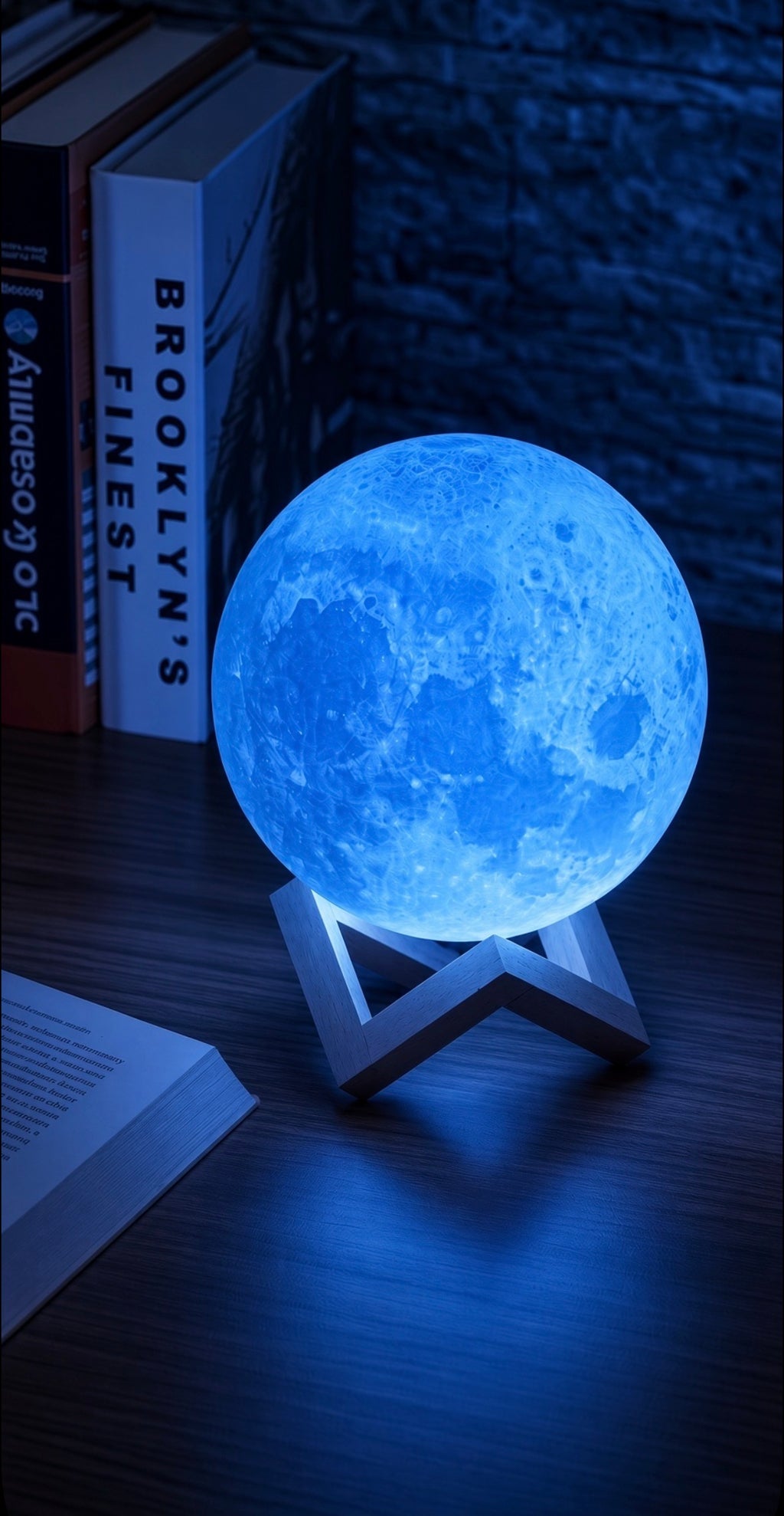 Moonlit desk