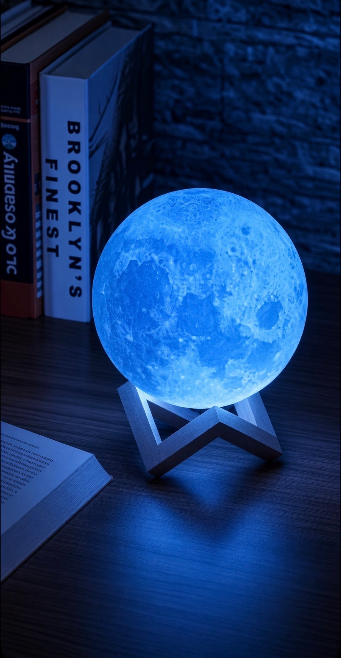 Moonlit desk