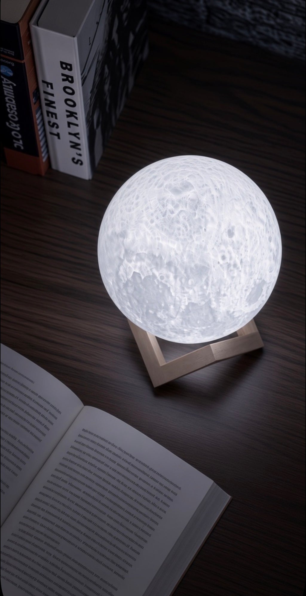 Moonlit desk