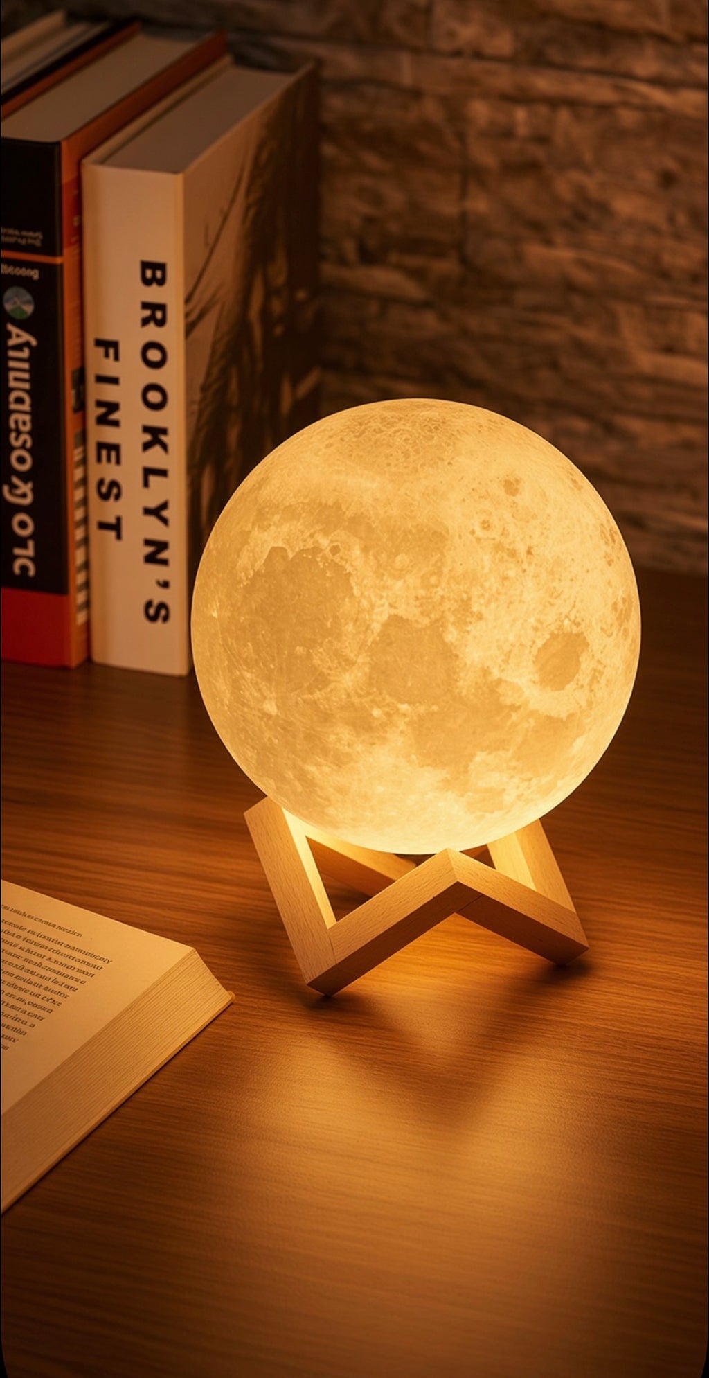 Moonlit desk