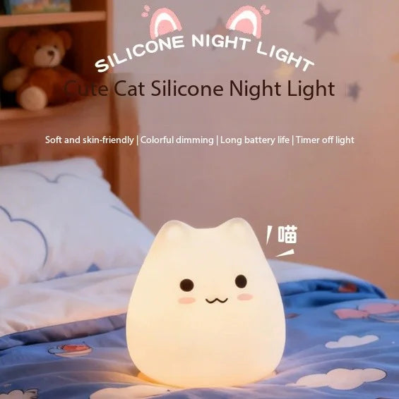 Soft cat nightlight