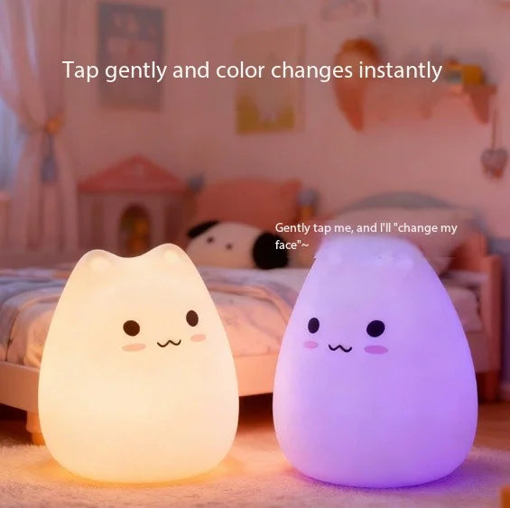 Soft cat nightlight